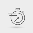 © Artco - fast service thin line icon