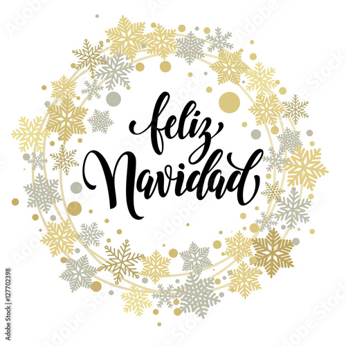 Christmas spanish merry cards greetings happy wishes say boss relatives they Merry Christmas in Spanish text for greeting card - Buy this stock