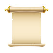 Ancient scroll illustration with place for your text. Eps10 vector template.