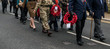 The Remembrance Parade on Remembrance Sunday 2016 in Wales