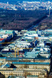 Aerial bird eye view of the city of Berlin Germany.  Berlin skyl