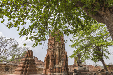 Ancient temple and buddha statue