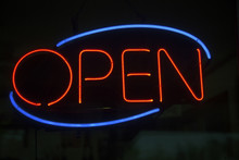 Red Neon Open Sign Free Stock Photo - Public Domain Pictures