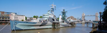 River Thames With HMS Belfast