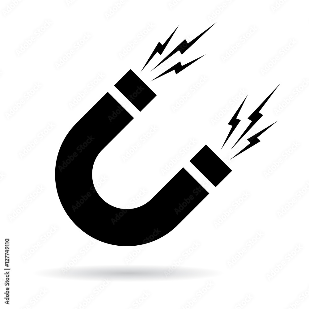Magnet vector icon Stock Vector | Adobe Stock