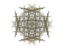 Abstract Fractal With A Brown Pattern