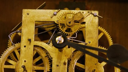 Poster - Close-up of watch mechanism with gears
