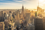 Fototapeta  - Sunset over New York skyline