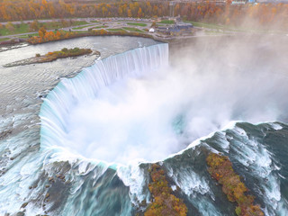 Wall Mural - Aerial photo Niagara Falls New York