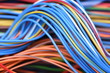 © salita2010 - Closeup of cable and wire in computer network systems