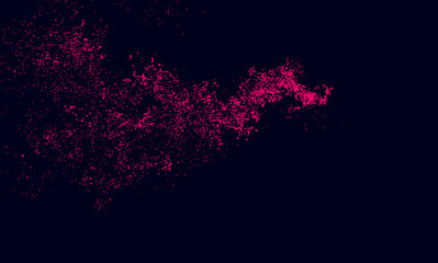 Abstract Graphic Design of Particle Composition.