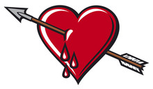Heart With Arrow Design