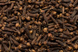 freshly dryed clove spice texture close up  