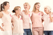 © Photographee.eu - Women promoting breast cancer prevention