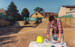 © felix1123 - Worker on the construction site conducts measurements.