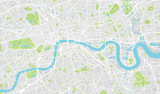 Fototapeta Londyn - Urban city map of London, England