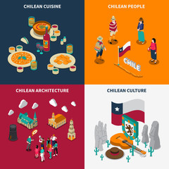 Sticker - Toristic Chili 4 Isometric Icons Set 