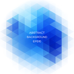 Poster - abstract background with triangles on a white background.