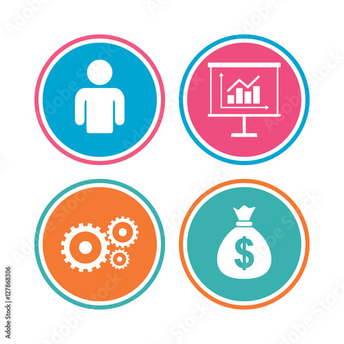 Money Presentation Buttons Www Picswe Com - human silhouette and presentation board with charts signs dollar money bag jpg 500x500 money presentation buttons