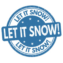 Let It Snow Sign Or Stamp