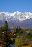 Fototapeta Góry - 長野県　白馬　大手公園から撮影