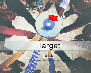 Sticker - Goals Aim Purpose Mission Target Concept