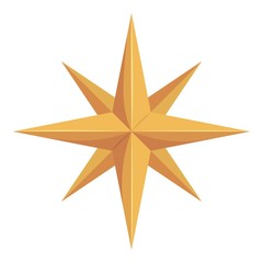 Poster - Sign of compass icon. Cartoon illustration of sign of compass vector icon for web design