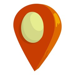Poster - GPS icon. Cartoon illustration of GPS vector icon for web design
