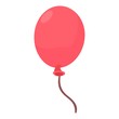 Balloon icon. Cartoon illustration of balloon vector icon for web