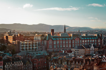 Poster - Buildings and houses of Edinburgh, Scotland