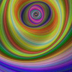 Poster - Abstract multicolored hypnotic fractal background
