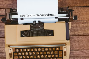 Poster - Composite image of new years resolutions