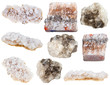 various halite (rock salt) and sea salt minerals