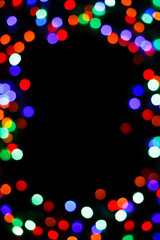 Aufkleber - Color light blurred bokeh background, unfocused.