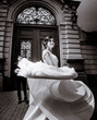 © IVASHstudio - young and beautiful bride and groom standing together outdoors