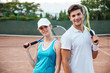 © Drobot Dean - Happy tennis couple