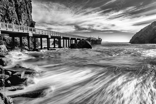 Fényképezés Trinidad California Pier and Pacific Ocean