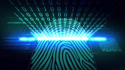 The system of fingerprint scanning - biometric security devices digital access system