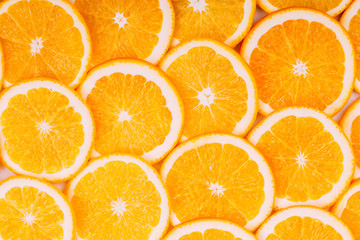 Wall Mural - Orange Fruit Background. Summer Oranges. Healthy Food