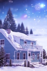Poster - Composite image of three dimensional house