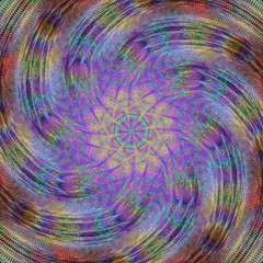 Poster - Abstract spiral fractal background