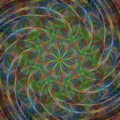 Poster - Abstract spiral fractal background