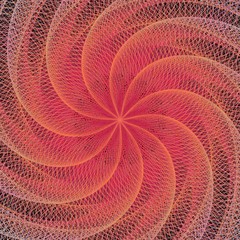 Poster - Abstract spiral fractal design background