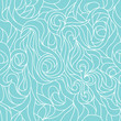 Seamless hand-drawn pattern. Waves