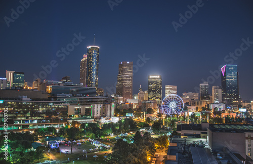 Plakat Atlanta Night Sky