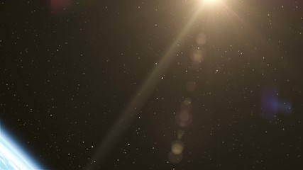 Wall Mural - spinning in space, seamless looping 3d animation. full hd 1080