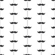 Seamless pattern background with moustache