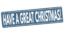 Have A Great Christmas Sign Or Stamp
