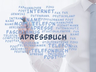 Wall Mural - Adressbuch