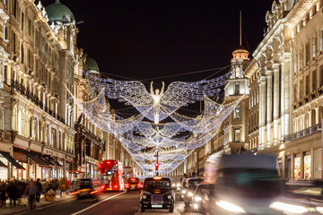 Canvas Print - Christmas lights 2016 in Mayfair, London